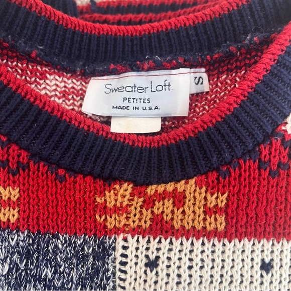 Vintage Sweater with Cat and Cow Size Small Petite - Picture 9 of 10